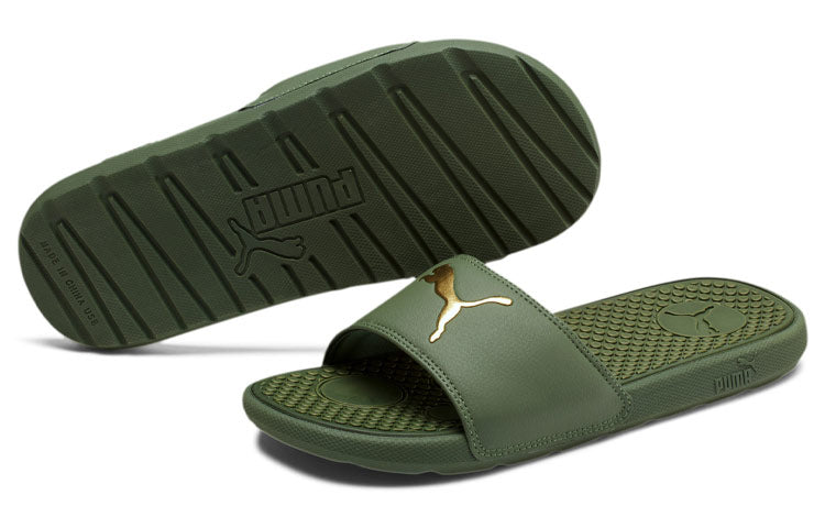 (WMNS) PUMA Cool Cat Sport Slide 'Olivine Team Gold' 371016-15