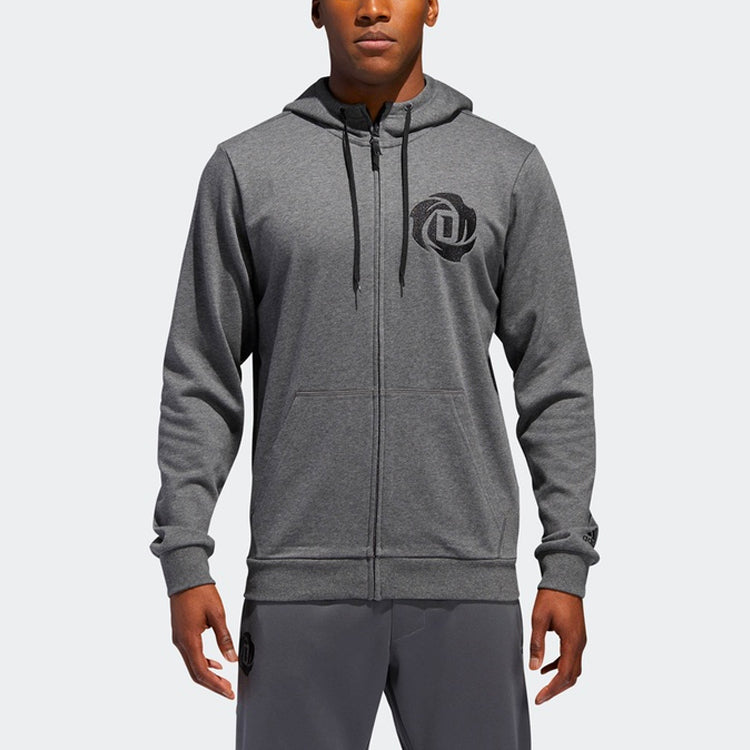 adidas Rose Fz Shooter Printing Hooded Jacket Gray DN3073