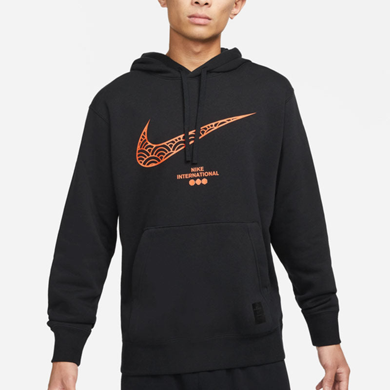 Nike CNY Chinese New Year's Edition Logo Printing Knit Fleece Black DQ5067-010