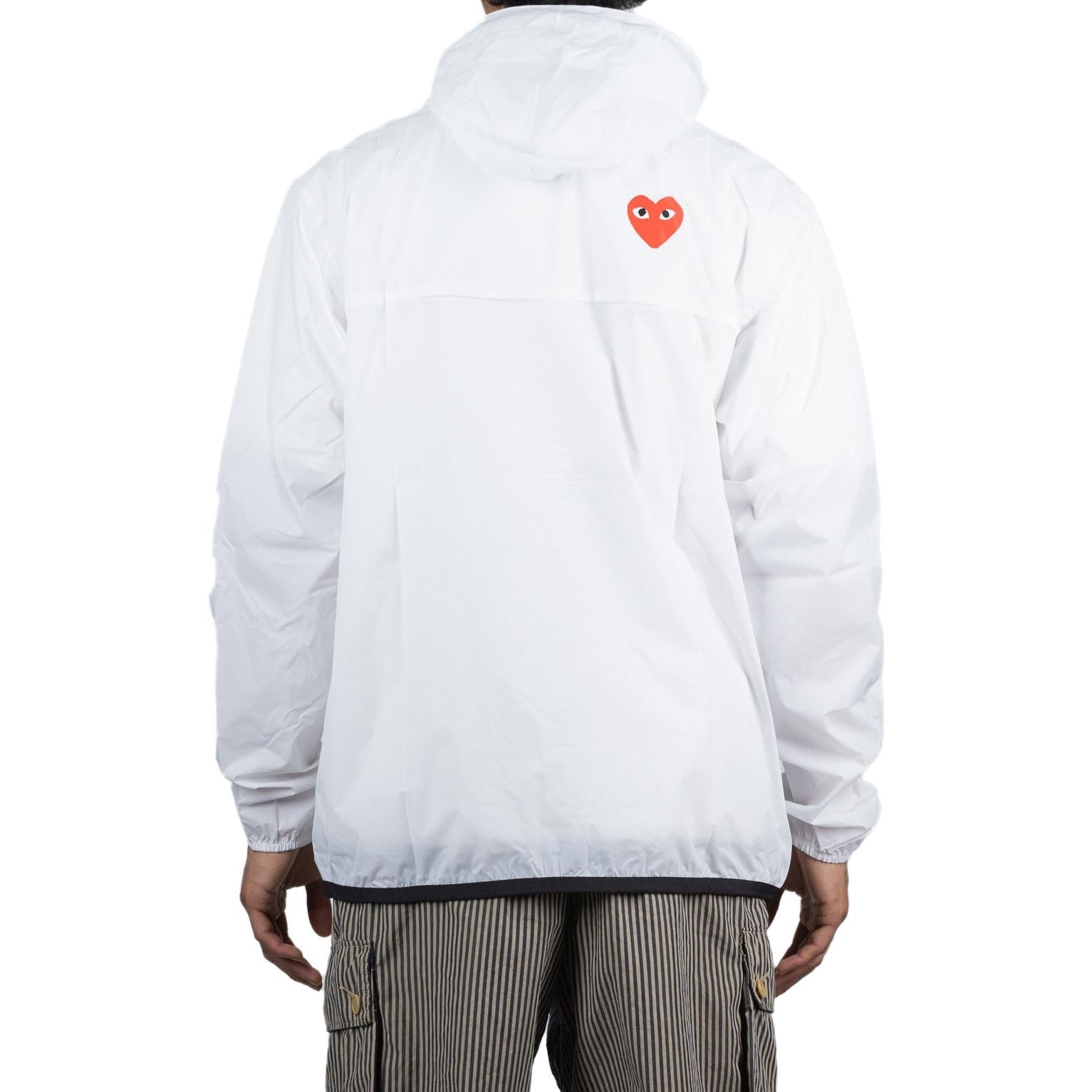COMME des GARCONS PLAY x K-WAY Jacket Full Zip 'White' P1J501-WHITE