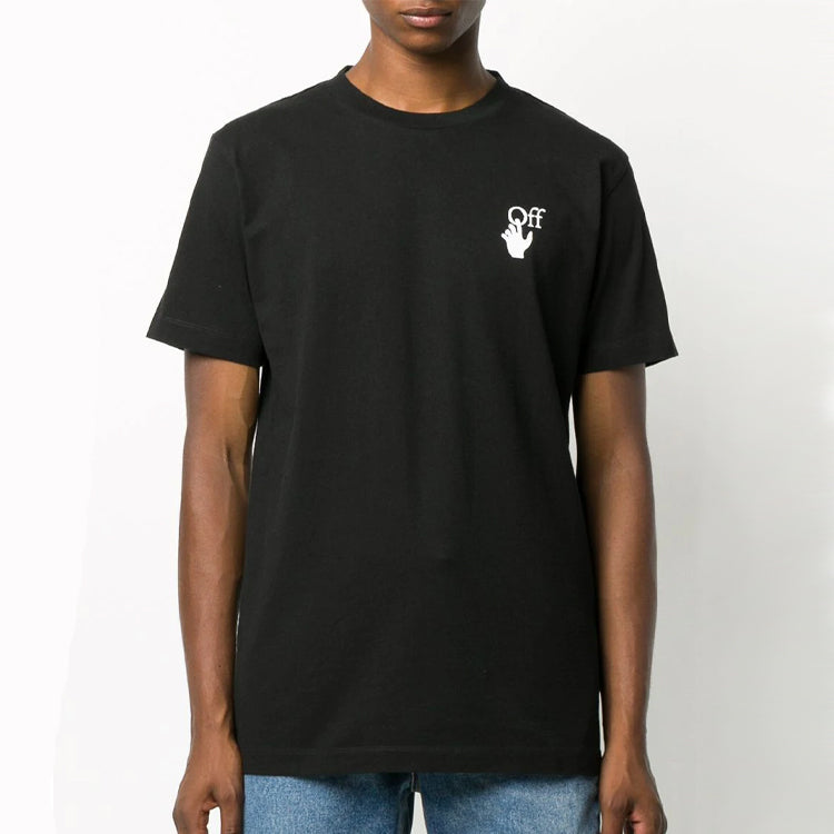 Off-White Agreement Printing Short Sleeve Black OMAA027F20FAB0131001