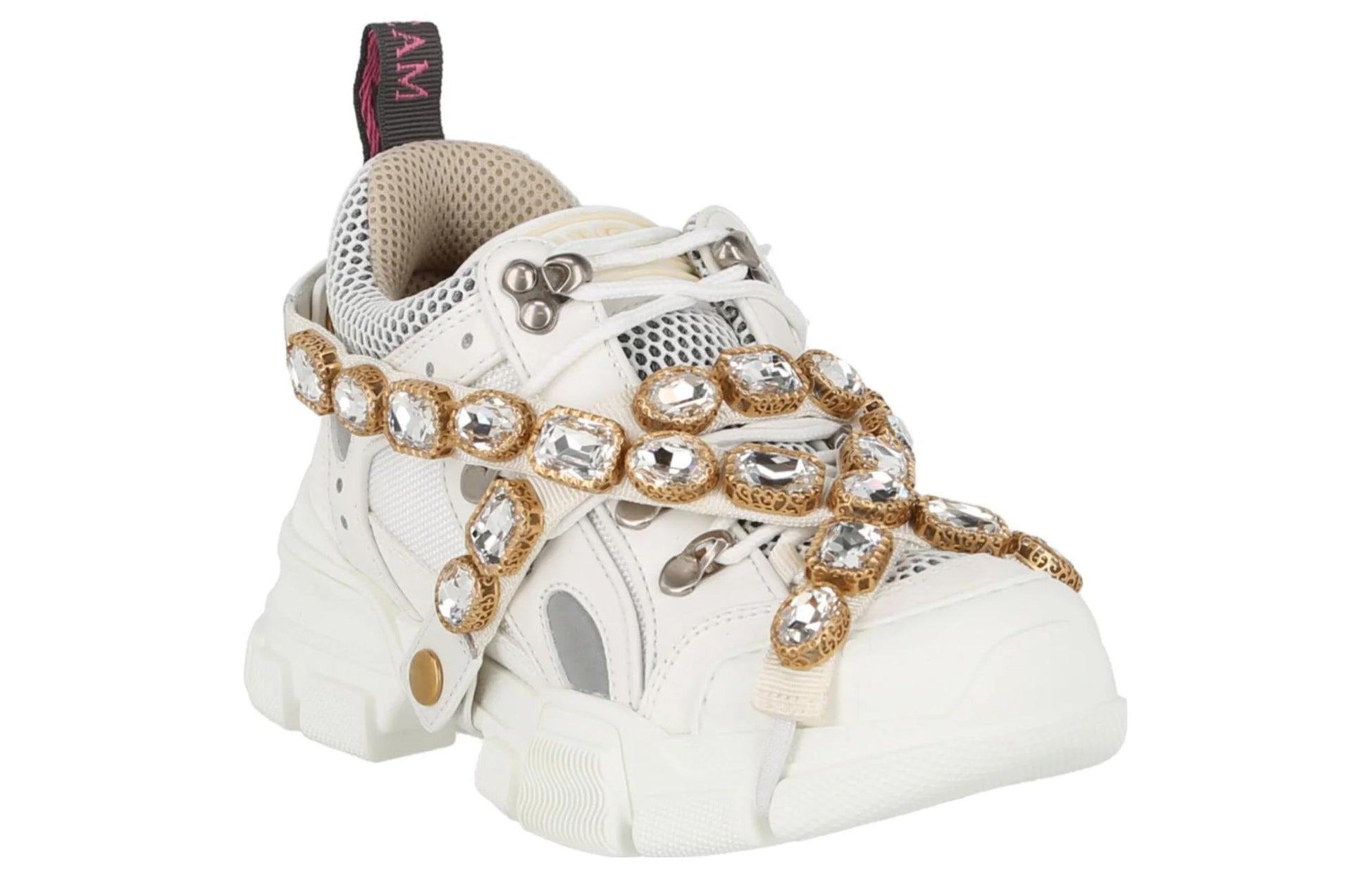 (WMNS) Gucci Flashtrek Crystals 'White' 541445-GGZ50-9081