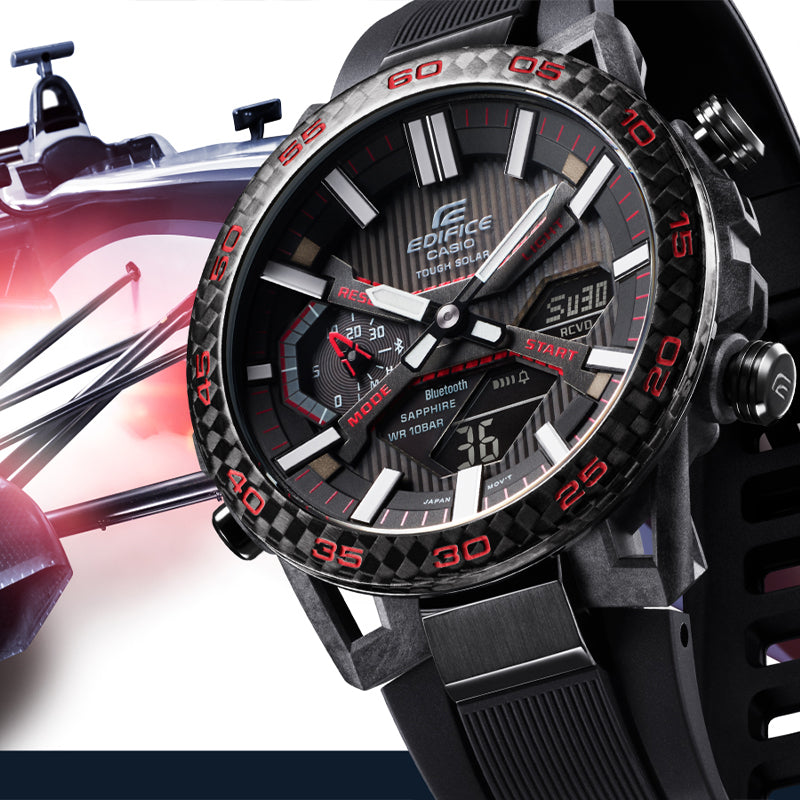 CASIO ECB-2000YPB-1APR Waterproof EDIFICE Solar Powered Stainless Steel Strap Mens ECB-2000YPB-1APR