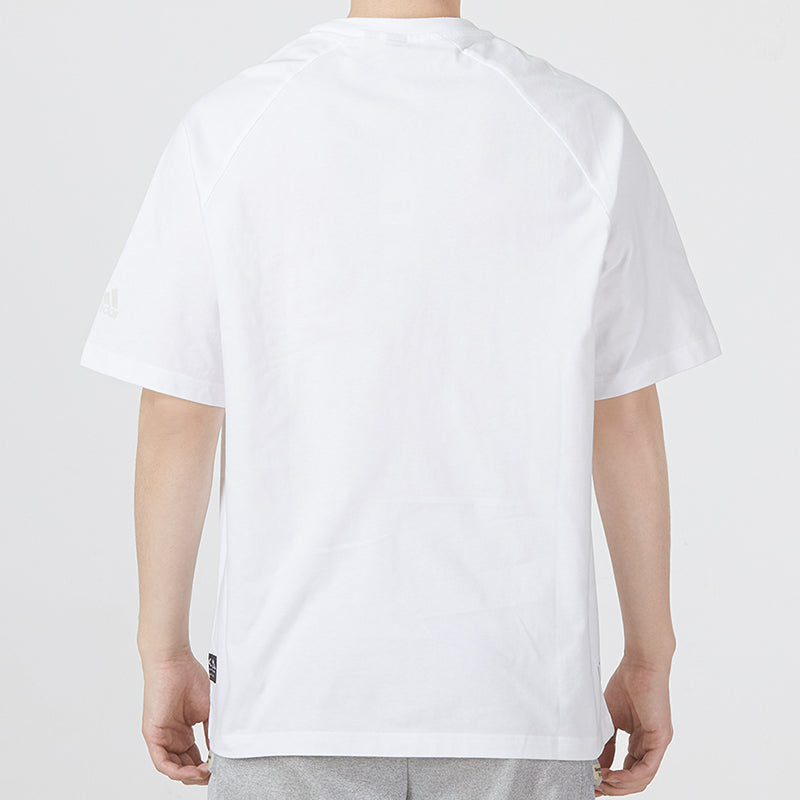 adidas M Prsve Bos Tee Athleisure Casual Sports Logo Round Neck Short Sleeve White HD0050