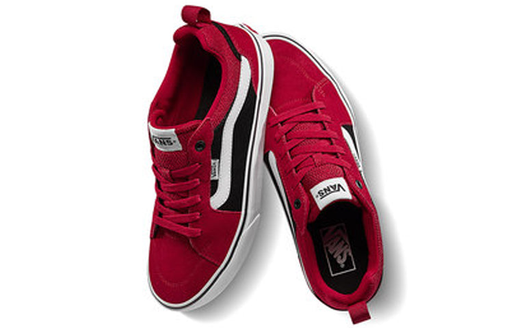 Vans Filmore Suede Canvas Skate 'Black Red' VN0A3MTJSWJ