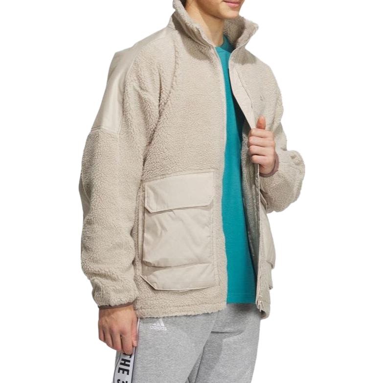 adidas Warding Oversized Boa Full-Zip Jacket (Gender Neutral) 'White' IK7342