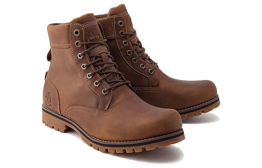 Timberland Rugged 6 Inch Waterproof Boots 'Rust Full Grain' A2JJB