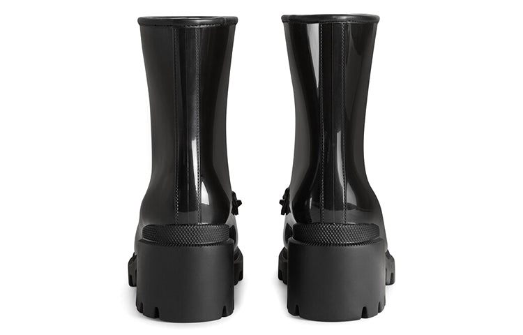 (WMNS) Gucci Horsebit Ankle Boot 'Black' 670407-JCCP0-1000