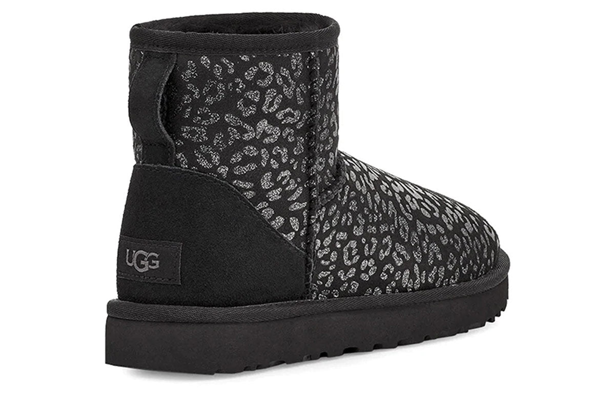 (WMNS) UGG Classic Mini Snow Leopard Black 1113494-BLK