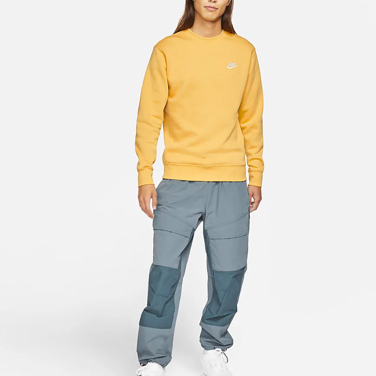 Nike Sportswear Club Fleece Round Neck Pullover 'Bright Yellow' BV2663-761