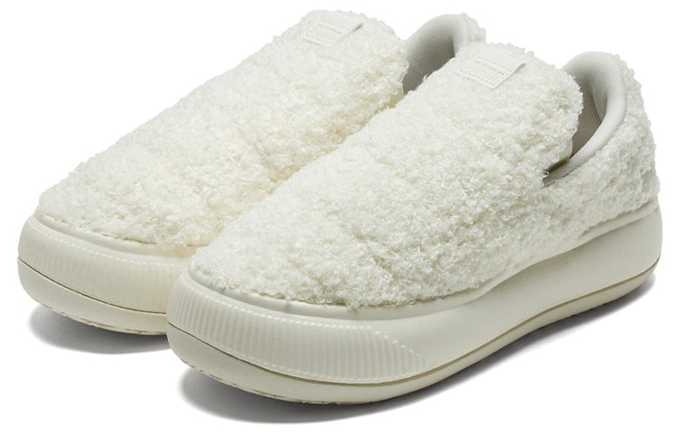 (WMNS) PUMA Suede Mayu Slip-On 'Teddy - Marshmallow' 384887-02