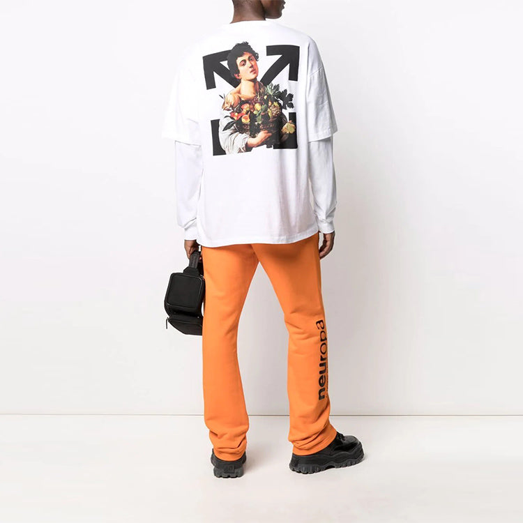 Off-White SS21 Caravaggio Boy Long Sleeves White OMAB022S21JER0040110