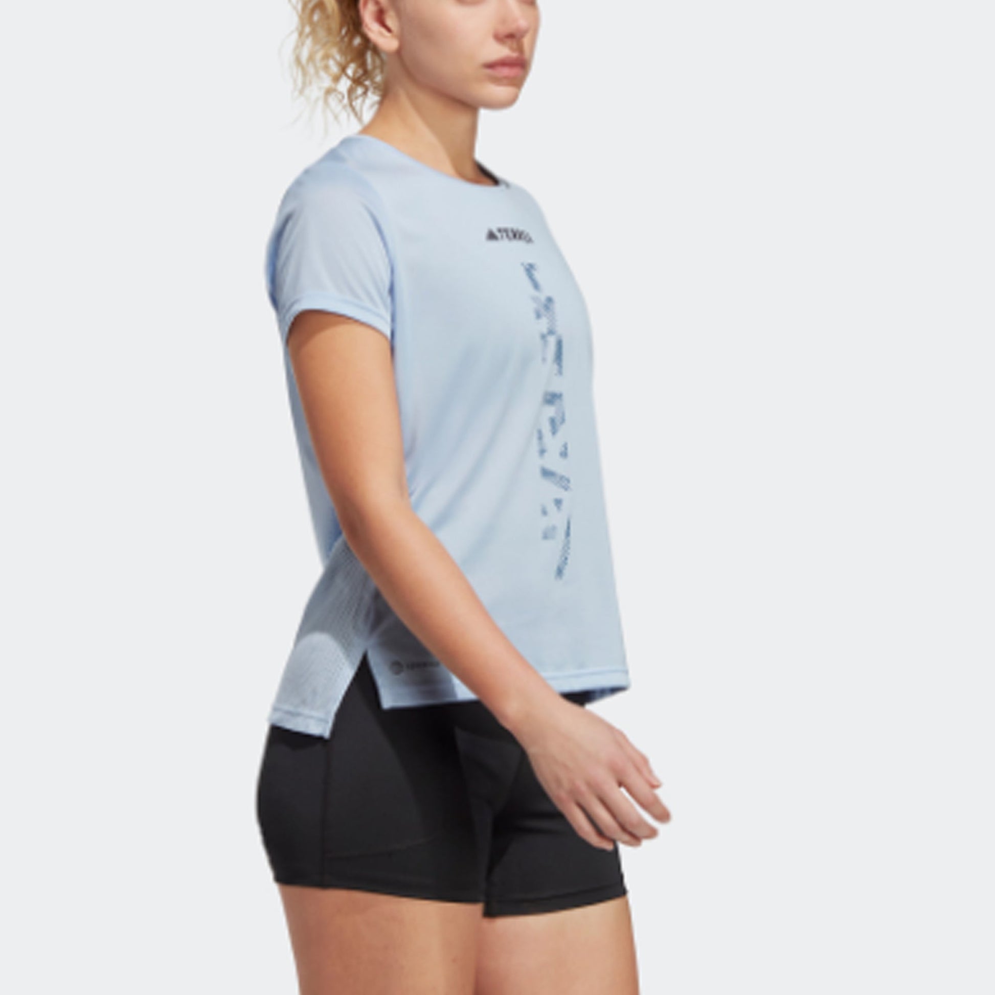 (WMNS) adidas TERREX Agravic Trail Running Tee 'Light Blue' HL1730