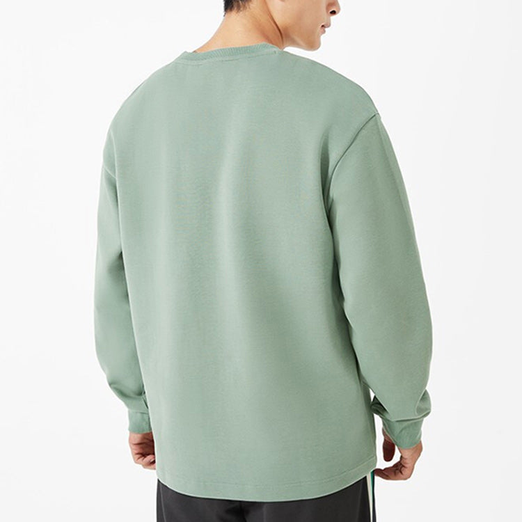 New Balance Logo Lifestyle Sweatshirt Asia Sizing 'Green' 5CC39603-KH