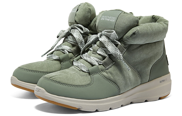 (WMNS) Skechers Glacial Ultra 'Trend Up - Olive' 144194-OLV
