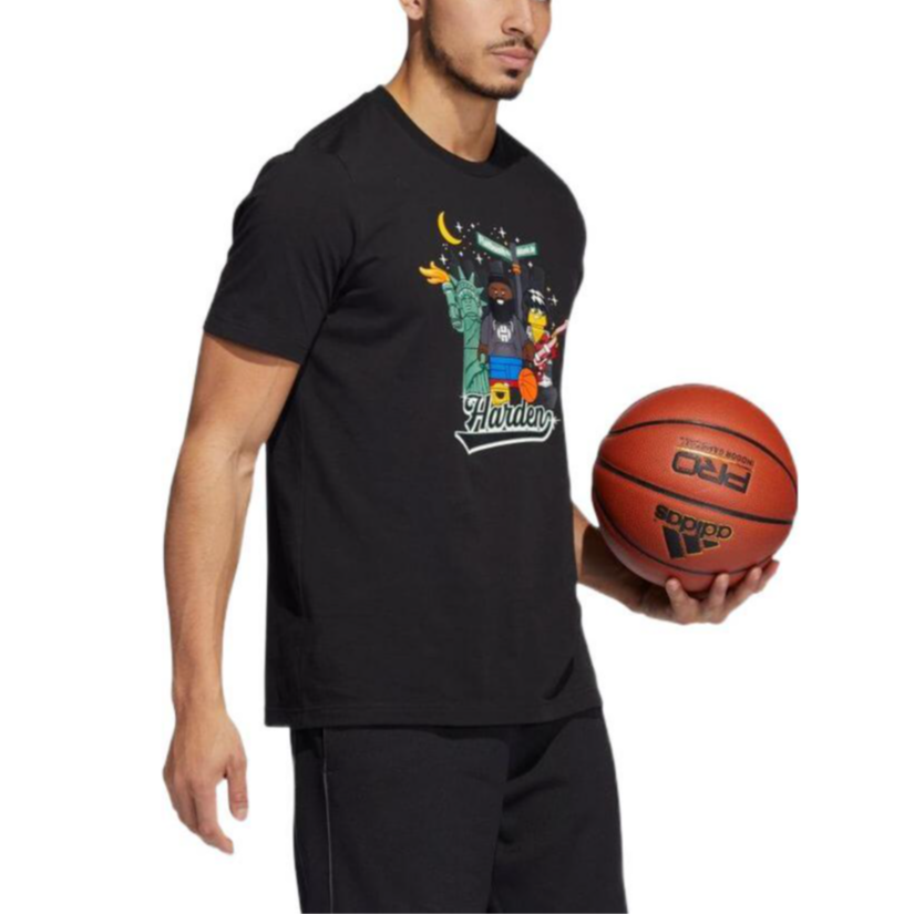 adidas x LEGO James Harden NYC Tee 'Black' HE0870