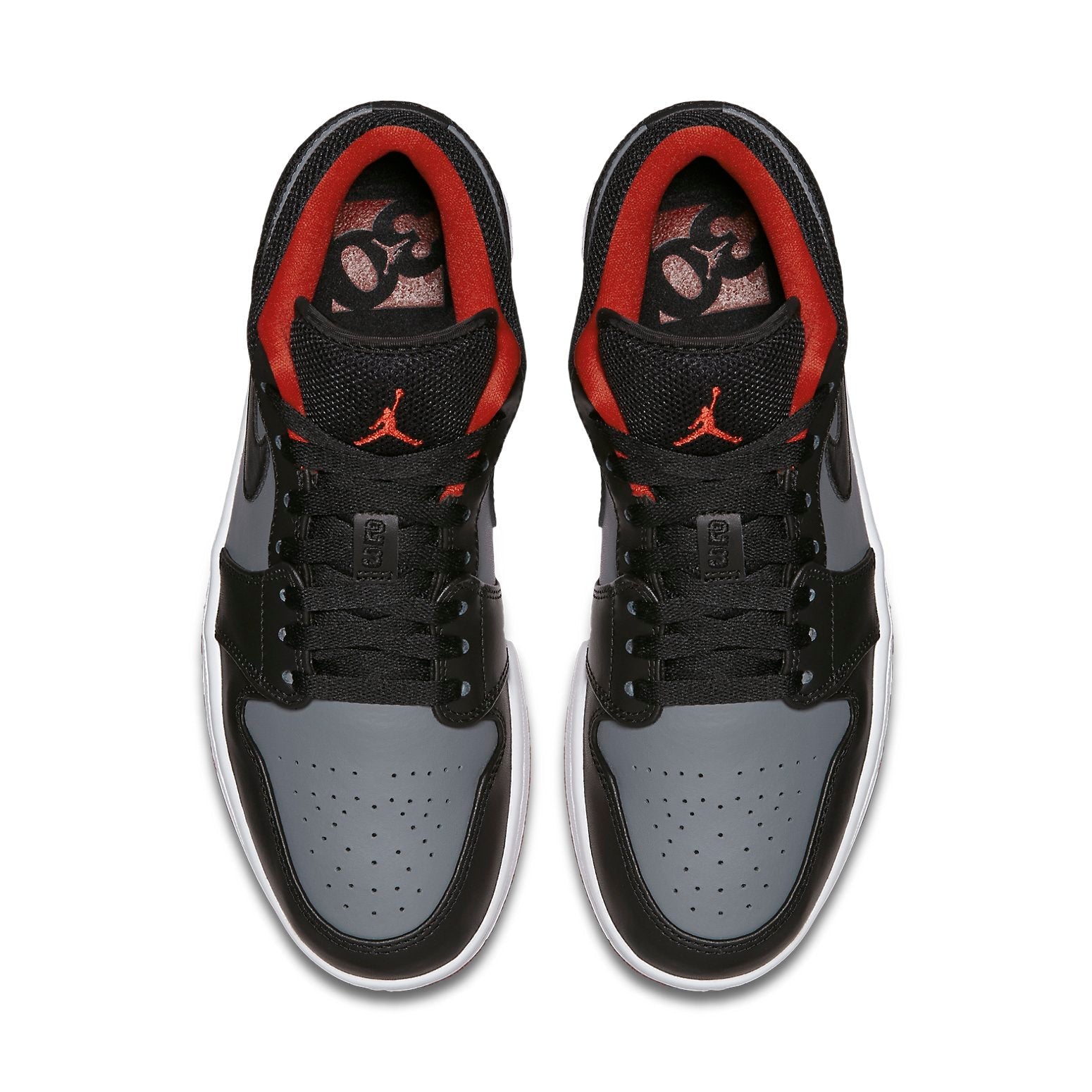 Air Jordan 1 Retro Low 'Black Red Grey' 553558-020