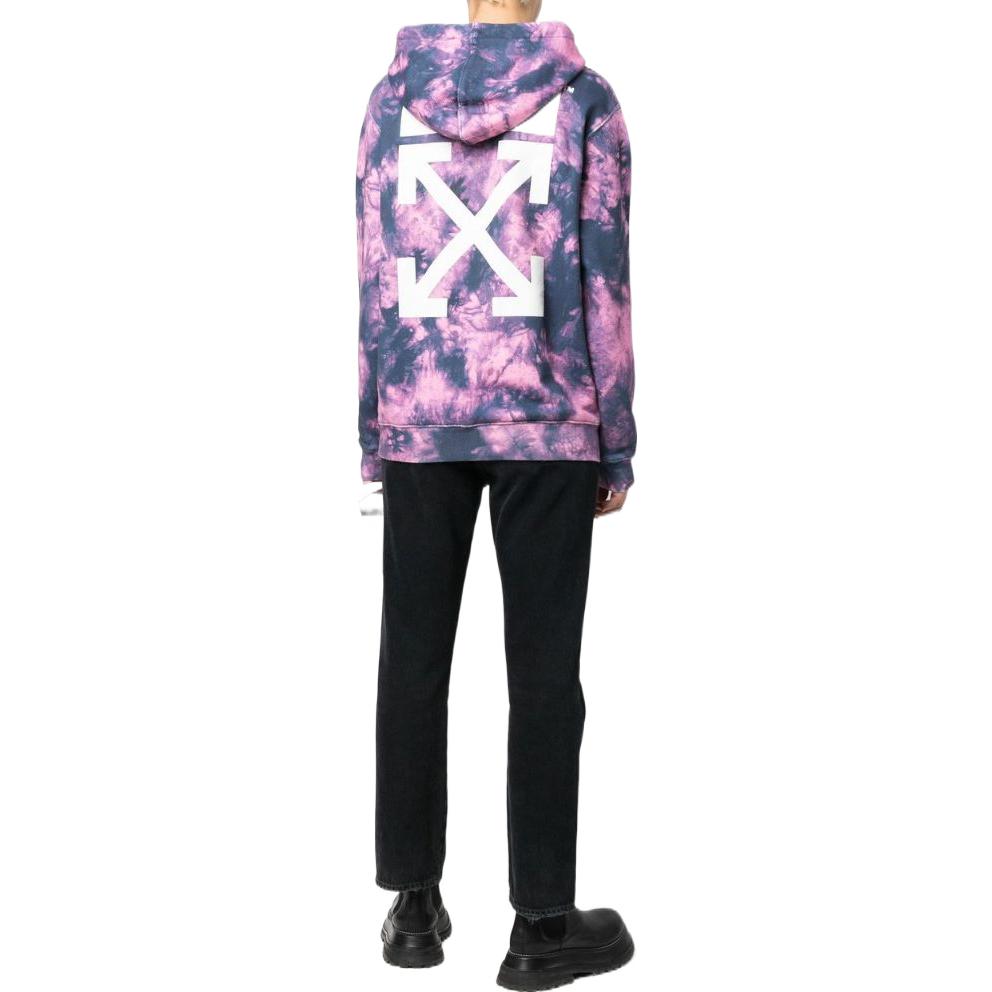 (WMNS) Off-White Arrows Motif Tie Dye Hoodie 'Pink Blue' OWBB035F22JER0063045