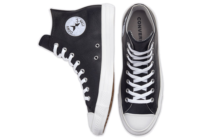Converse Seasonal Color Leather Chuck Taylor All Star 'Black White' 166730C