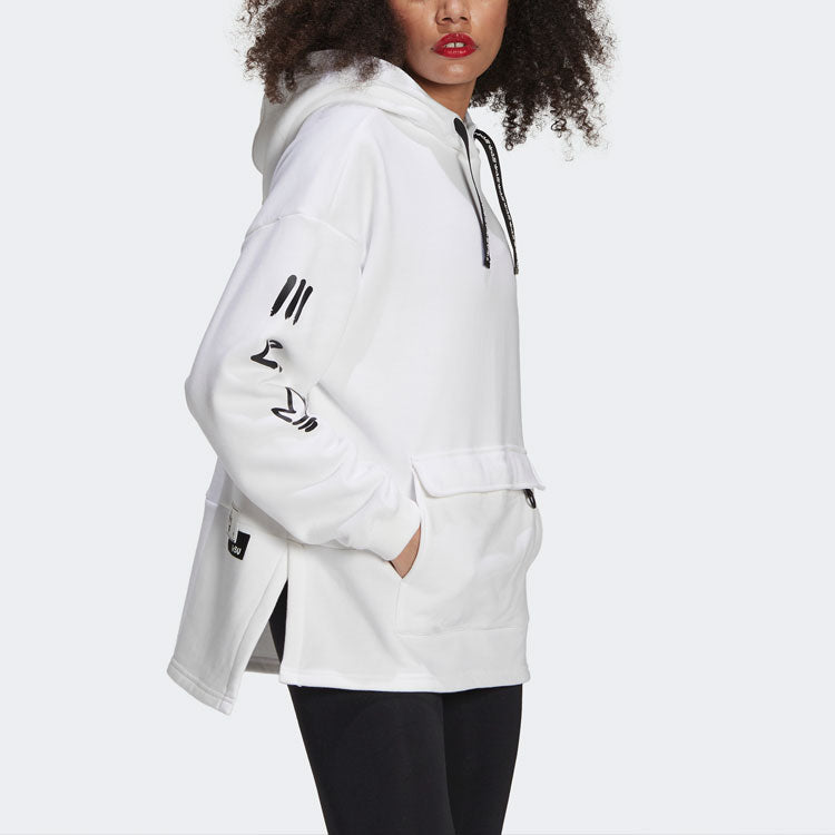 (WMNS) adidas originals Vday Hoodie 'White' H39033