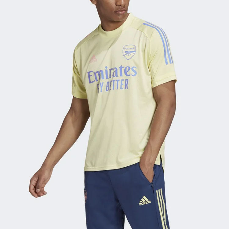 adidas Arsenal Training Jersey Soccer/Football Short Sleeve Yellow FQ6189