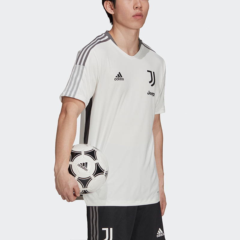 adidas Sports Training Short Sleeve Soccer/Football 21-22 Season Juventus White GR2937