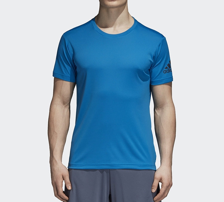 Men's adidas Training Sports Short Sleeve Blue T-Shirt CZ5426