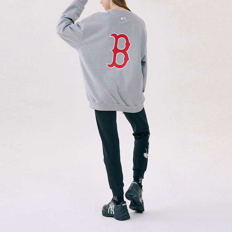 MLB x Disney Mickey Crossover Athleisure Casual Sports Long Sleeves Pullover Unisex Gray 31MTK1011-43M