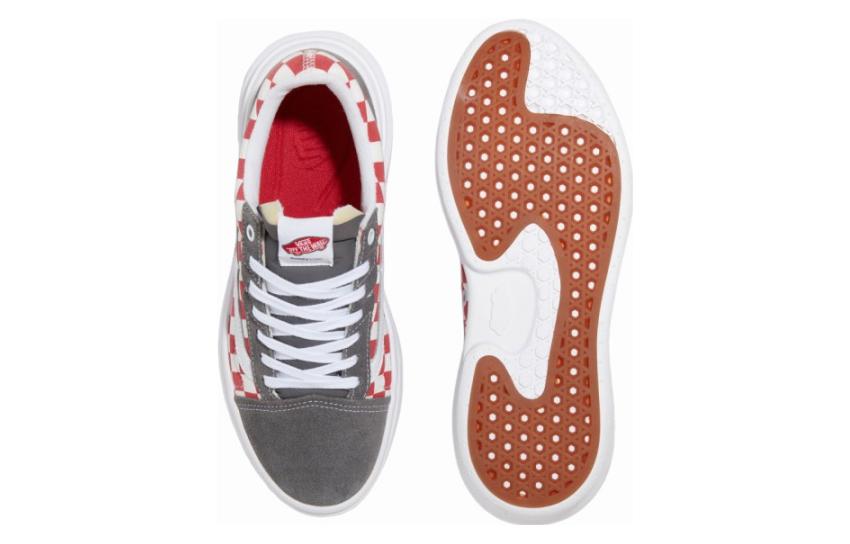 Vans Comfycush Checkerboard Old Skool Overt Cc Skate Shoes 'Red' VN000BWALN4
