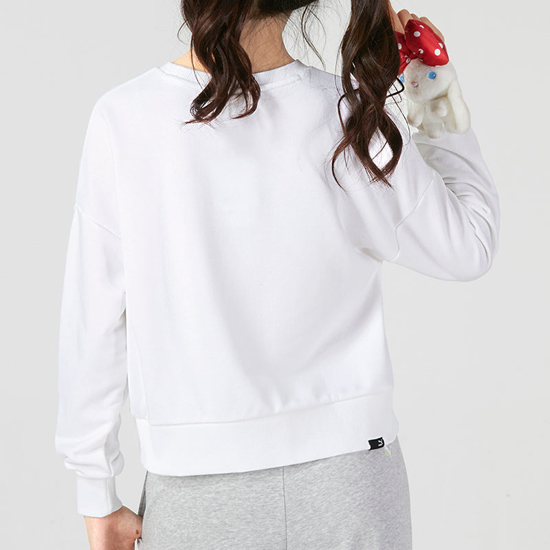 (WMNS) PUMA Love Sweatshirt 'White' 537357-02