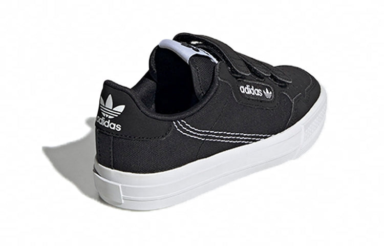 (GS) adidas Continental Vulc J 'Black White' EF9451