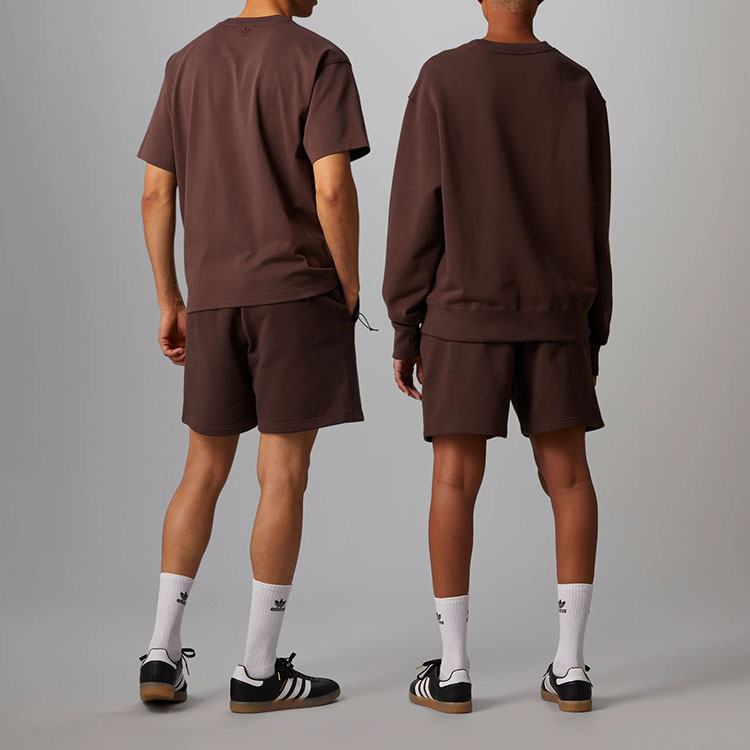adidas x Pharrell Humanrace Small Logo Shorts 'Brown' HJ7066