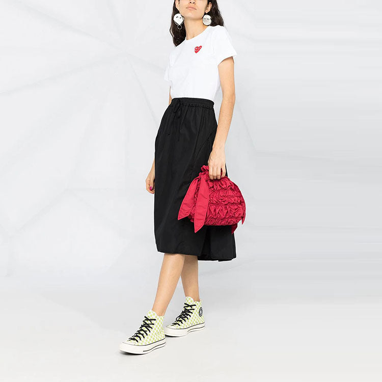 (WMNS) COMME des GARCONS PLAY Basic T-Shirt Red Family Heart 'White' P1-T287-051-2