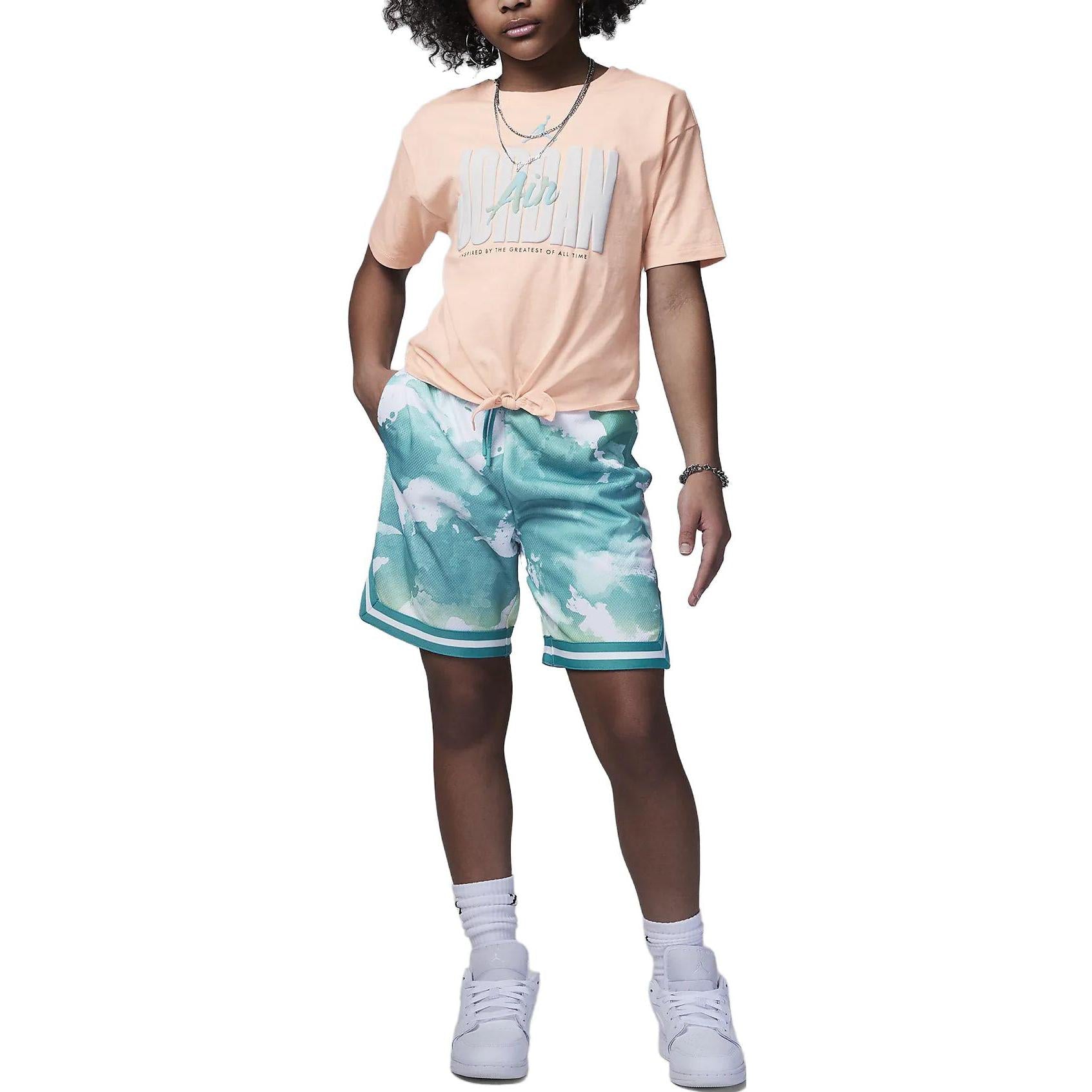 (GS) Air Jordan Grade School Greatness T-Shirt 'Pink' 45C404-AAJ