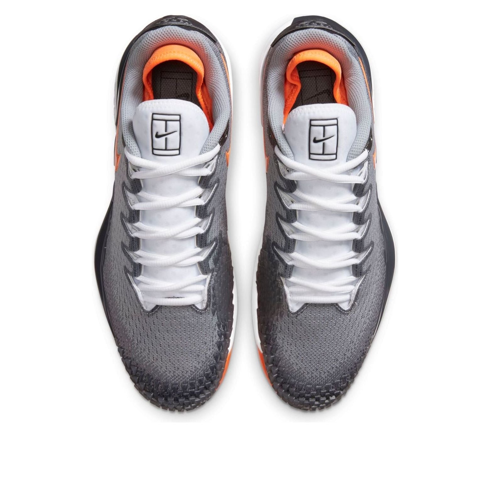 Nike Court Air Zoom Vapor X Knit HC 'Metallic Dark Grey Total Orange' AR0496-005