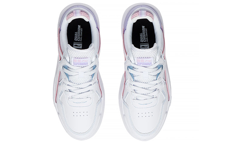 (WMNS) Li-Ning Superwave Lite 'White Pink Purple' AGCS098-2