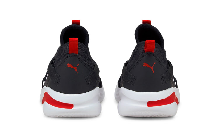 (PS) PUMA SoftRide Rift Pop 'Black High Risk Red' 194774-01