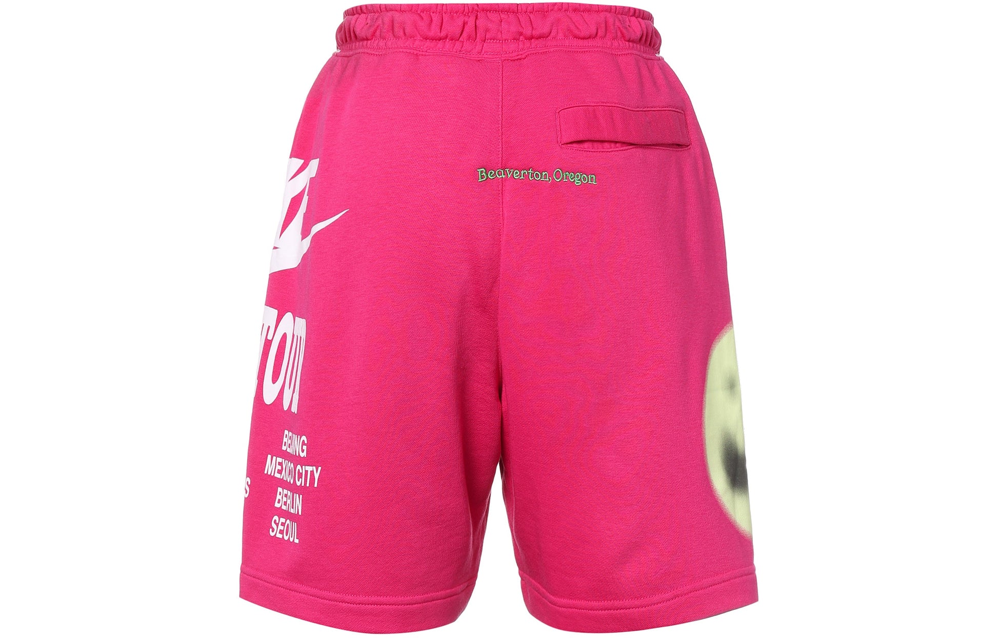Nike Sportswear French Terry Logo Printing Knit Sports Short Pant Male Tree Red DA0646-615
