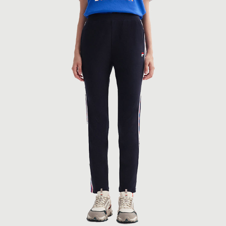 (WMNS) FILA Stripe Navy Blue Sports Pants/Trousers/Joggers F11W038604F-NV
