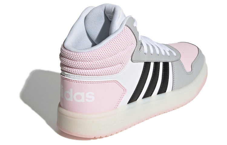 (WMNS) adidas Hoops 2.0 Mid 'White Pink Black' FV2737