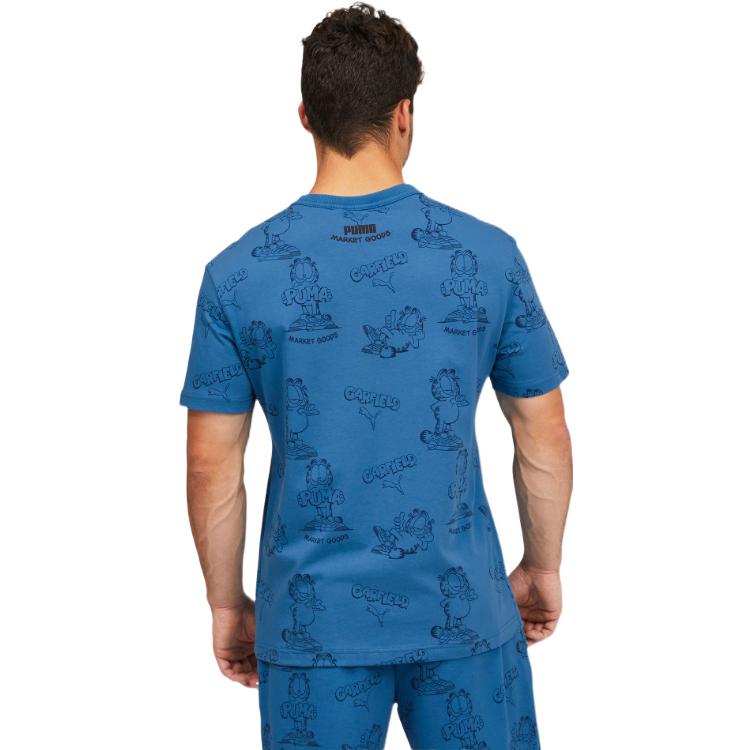 PUMA x GARFIELD Printed Tee 'Vallarta Blue' 534434-48