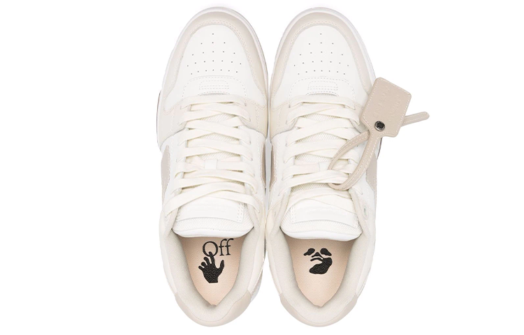 Off-White Out Of Office Low-Top Sneaker 'Beige White' OMIA189F21LEA0050163