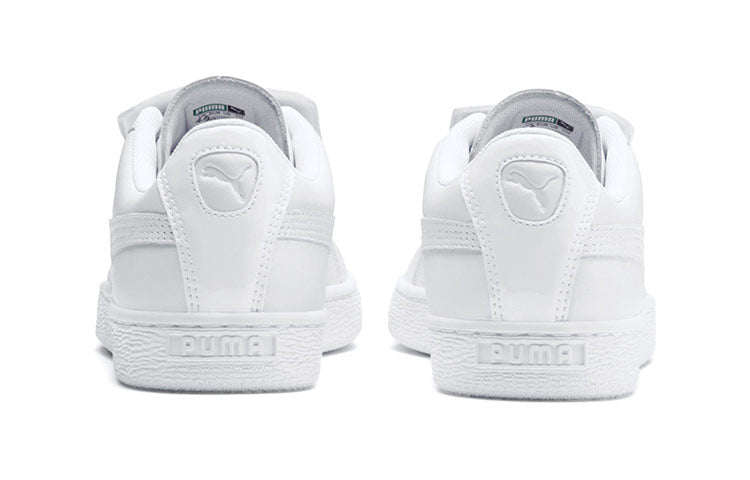 (WMNS) PUMA Basket Badge Casual Sneakers White 369183-01