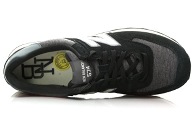 New Balance 574 Shoes 'Black Grey' ML574PNW