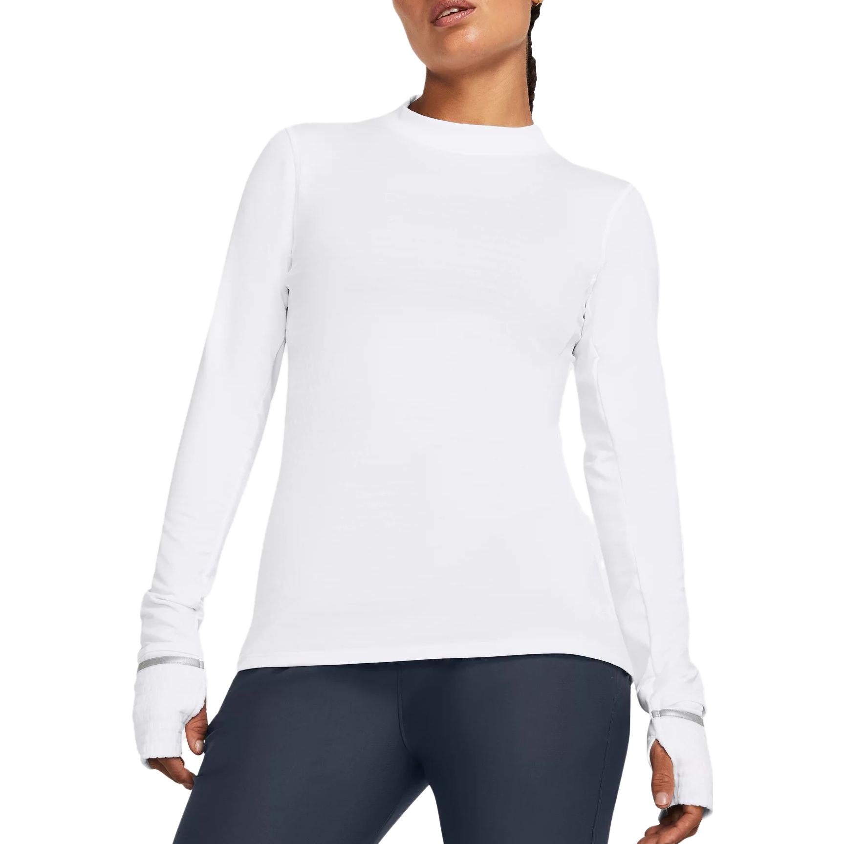 (WMNS) Under Armour Qualifier Cold Long Sleeve T-shirt 'White' 1379343-100