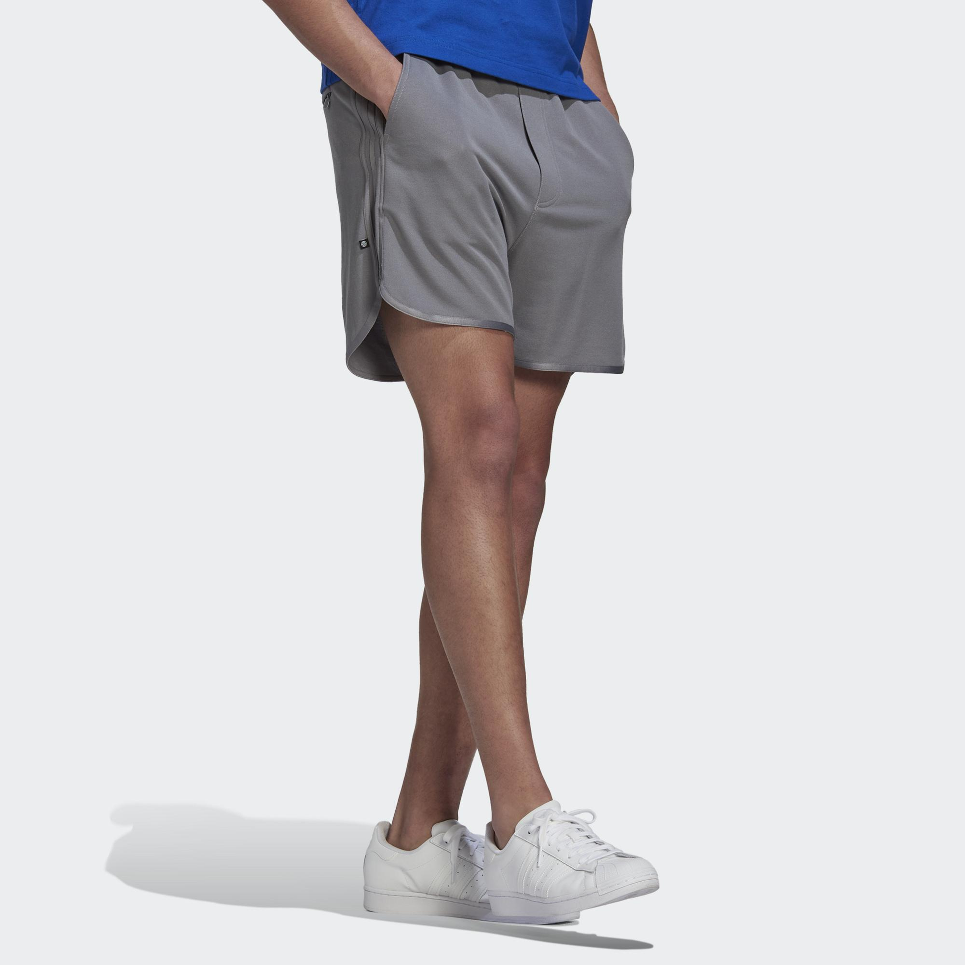 adidas Originals Trefoil Solid Athletic Shorts 'Grey' HR6946