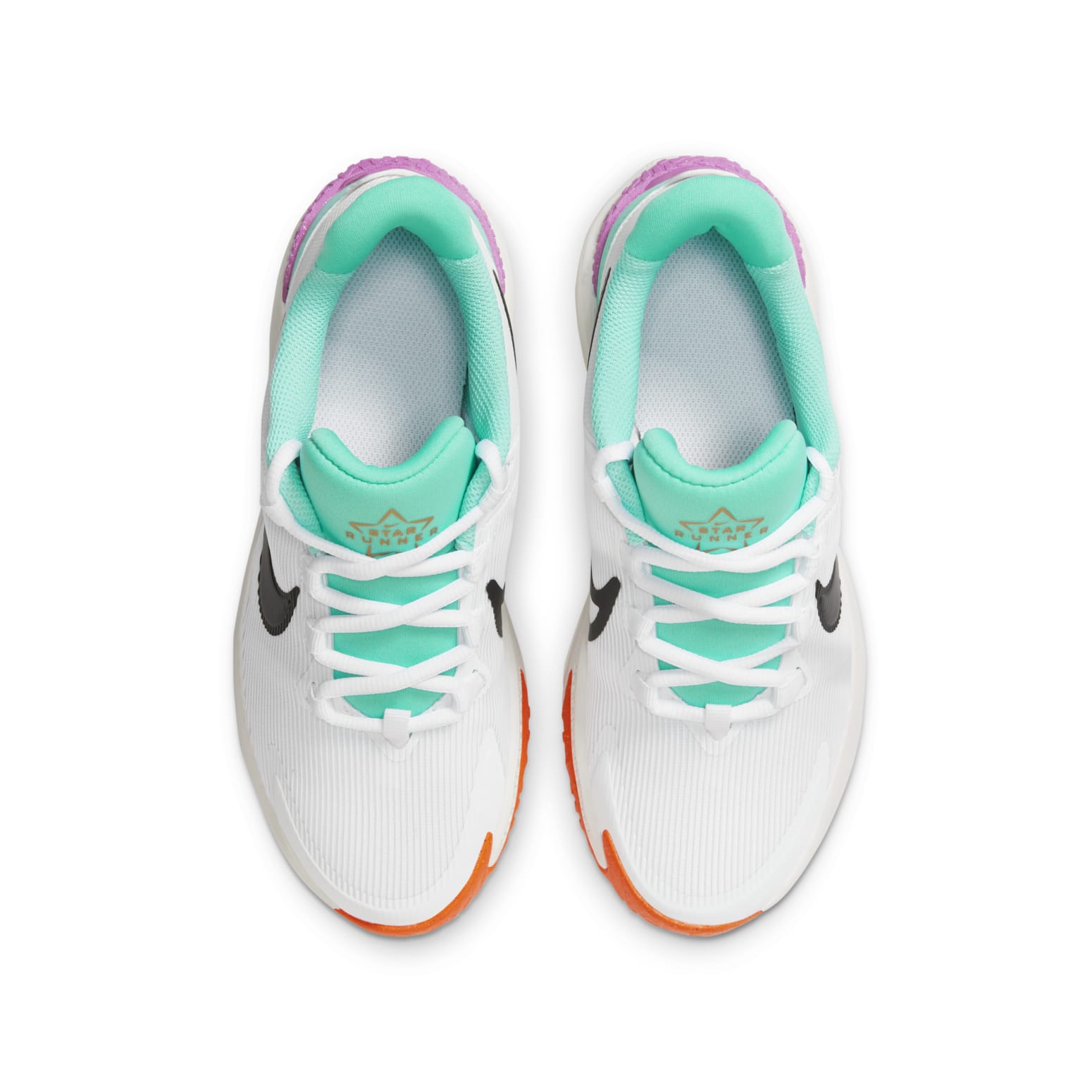 (GS) Nike Star Runner 4 Next Nature SE 'White Orange Green Frost' HQ1187-101