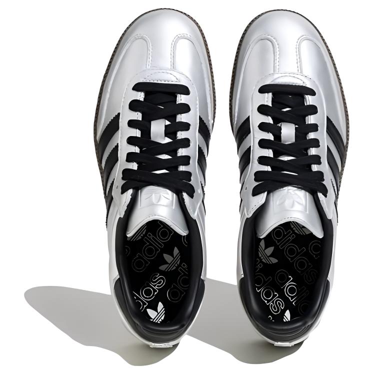 (WMNS) adidas Samba OG 'Silver Metallic Black Gum' JI4218