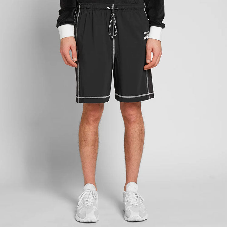 adidas originals x alexander wang Crossover Logo Retro Casual Shorts Black DT9497