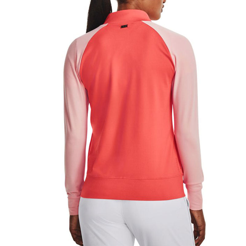 (WMNS) Under Armour Storm Midlayer Full Zip Jacket 'Pink Orange' 1377331-690